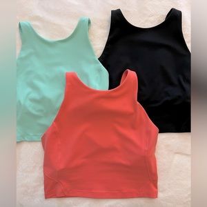 3 Lululemon Align High Neck Tank Tops, Size 6